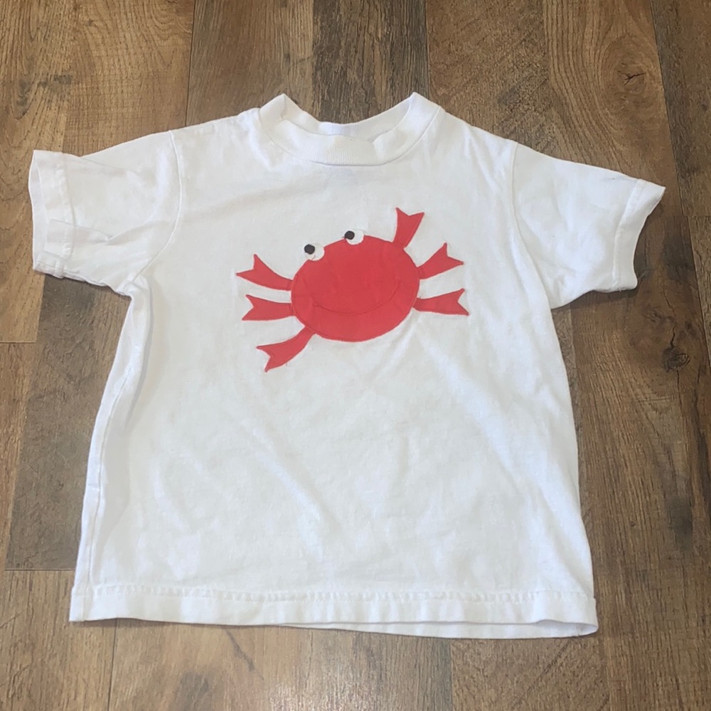 Just Ducky Crab Short Sleeve T-shirt Size 4